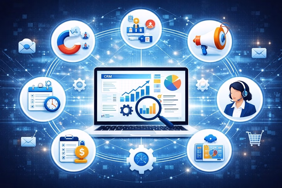 اجزای اصلی مدیریت ارتباط با مشتری (CRM)