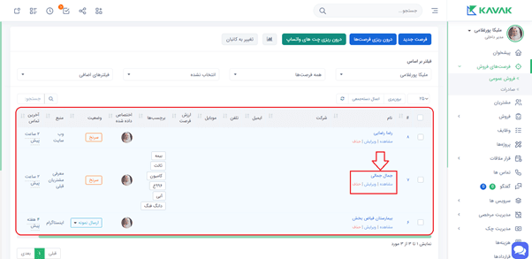 تبدیل فرصت به مشتری